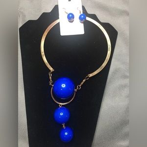 Blue & Gold Necklace